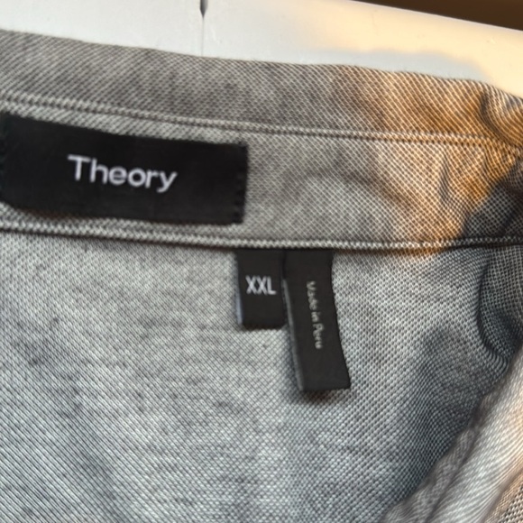 Theory Gray Polo Shirt - Picture 4 of 8